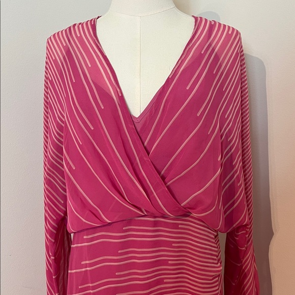 BGBGMAXAZRIA Sunburst High/Low Chiffon Dress - Picture 7 of 17